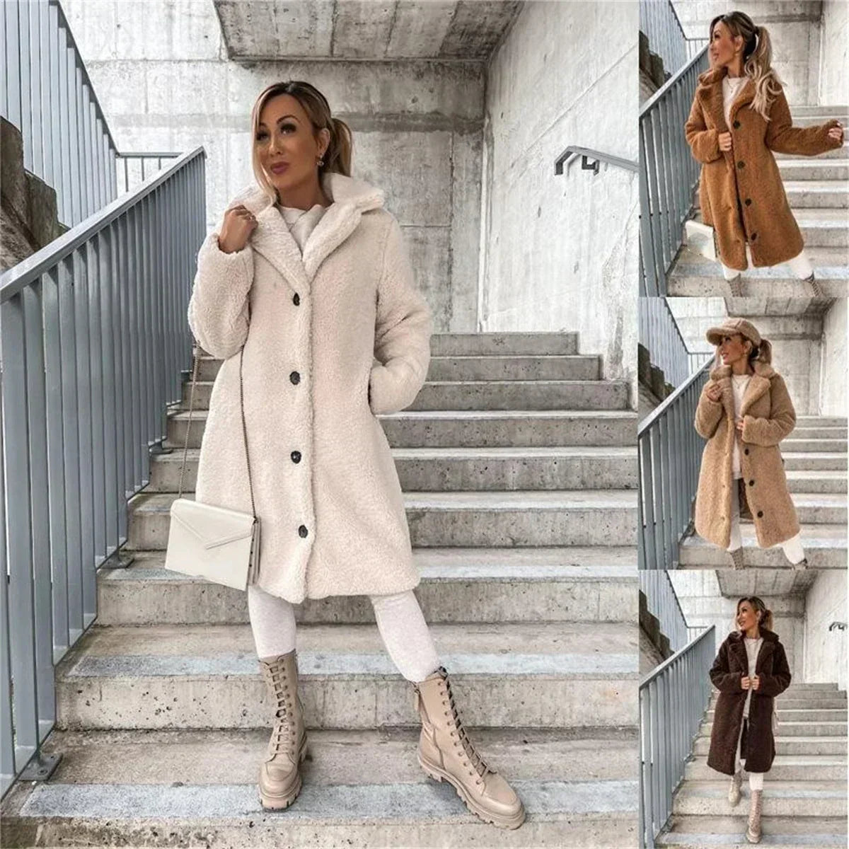 R&B | Damen-Strickjacke, lang & modisch