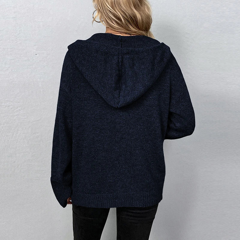 R&B | Strickjacke mit Kapuze