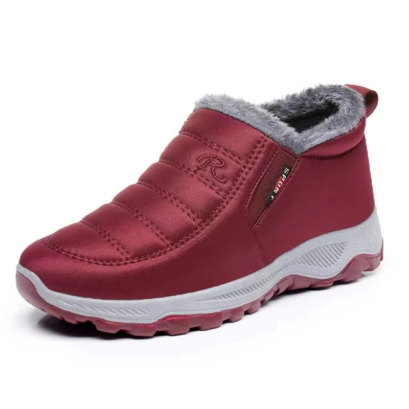 R&B | Winterstiefel – Gequiltet Wasserdicht Slip-On – Kunstpelz-Futter – Knöchelhöhe