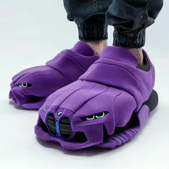 Damen Pantoffeln mit Auto-Inspiriertem Design & Rutschfester Sohle | R&B