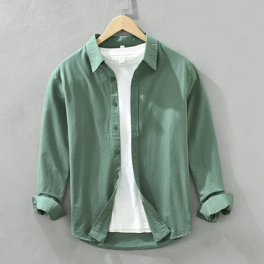 R&B | Lässige Langarmhemd Baumwolle Zeitloses Design