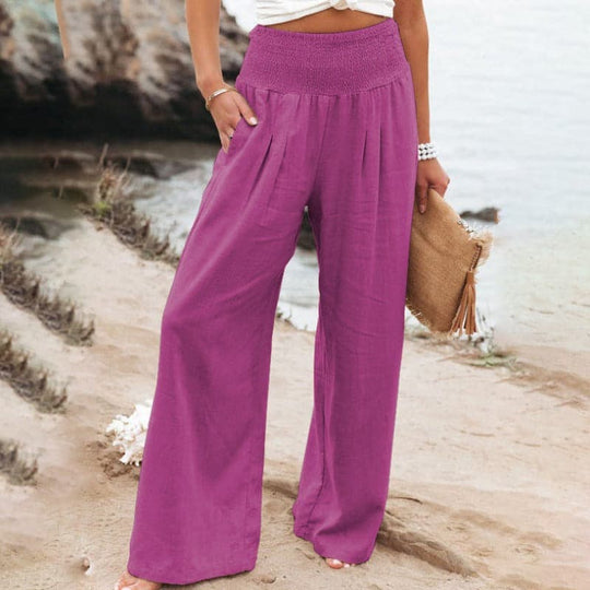 Damen-Lässige hose mit weitem Bein