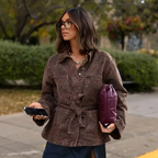 R&B | Jeansjacke mit Leopardenmuster