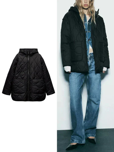 R&B | Gepolsterte Kapuzenjacke