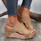 R&B | Orthopädische Keil-Sandalen mit offener Spitze