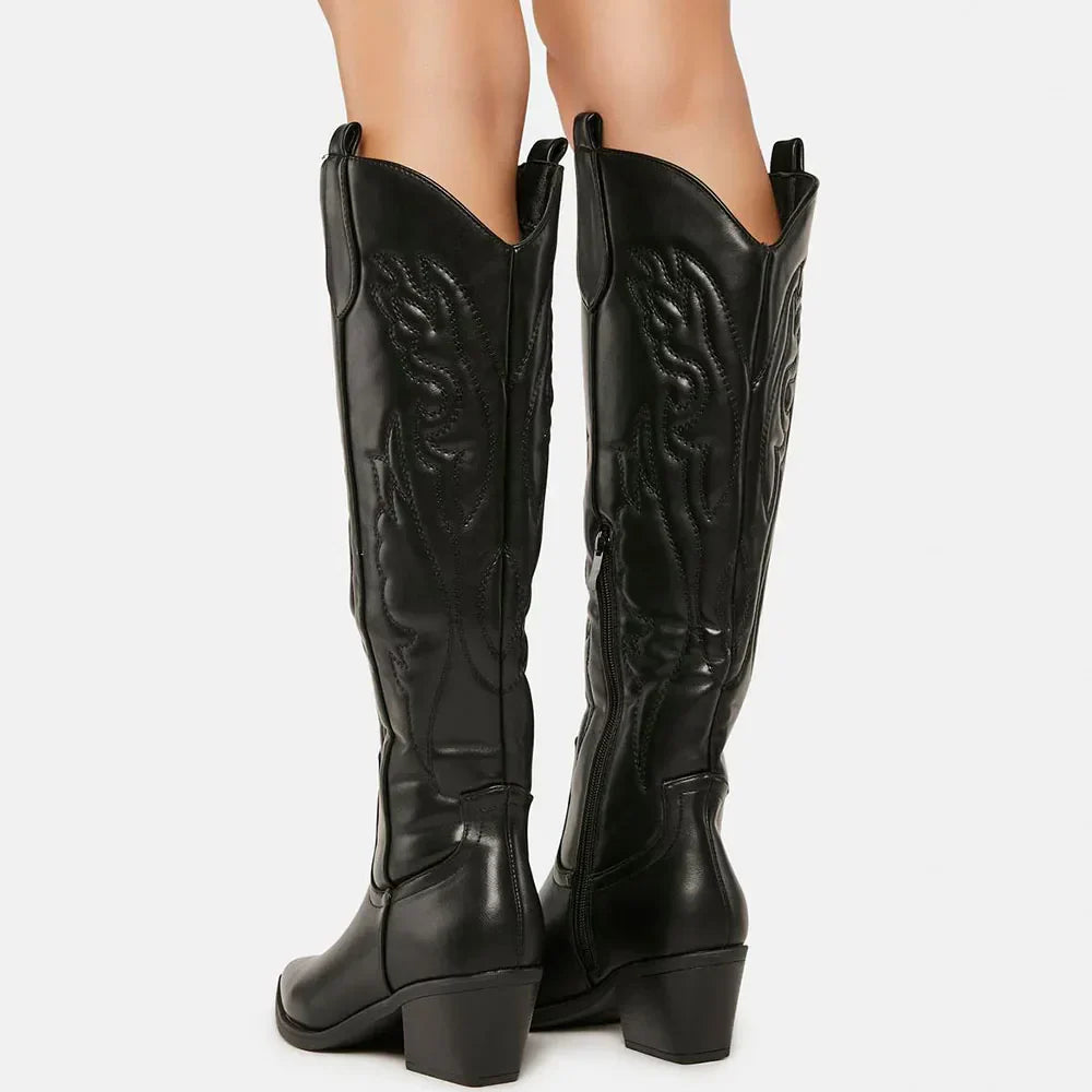 R&B | Robuste Cowboystiefel Bis Zum Knie