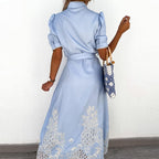 Verspieltes Besticktes Kleid für Damen