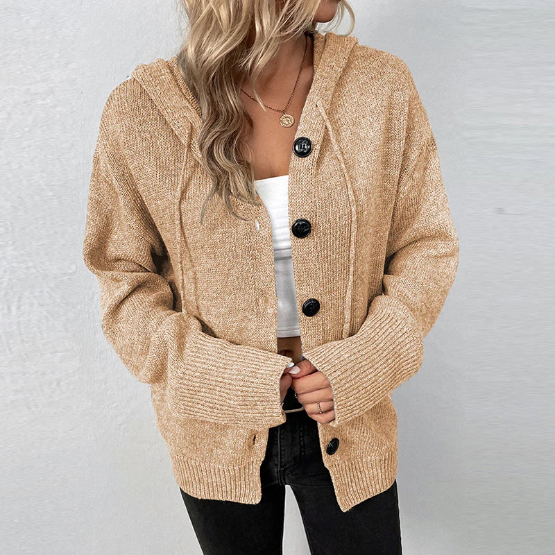R&B | Strickjacke mit Kapuze