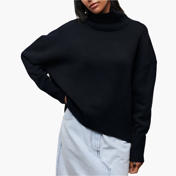 R&B | Pullover mit Rollkragen und Voluminösen Ärmeln - Eleganter Stil für Alltag und Büro