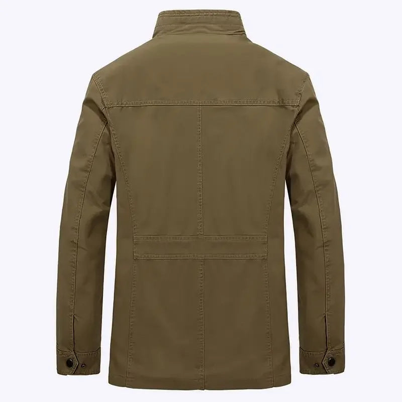 R&B | Outdoor Übergangsjacke mit Stehkragen und Mehrfachtaschen - Lässige Mode für Alltag und Freizeit