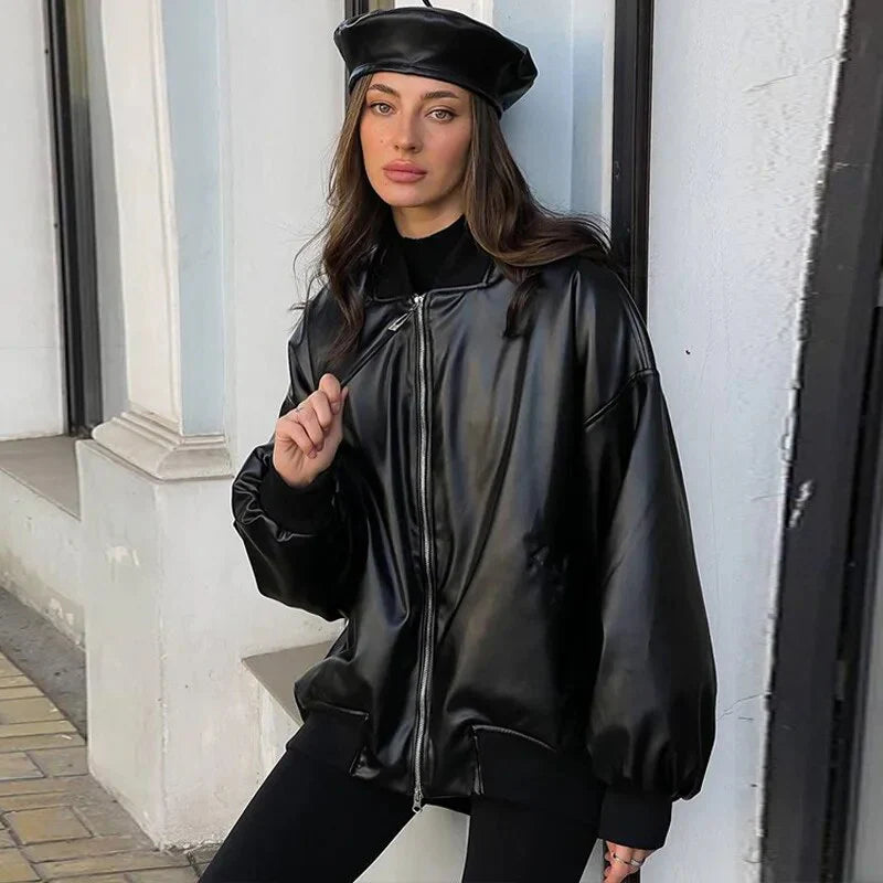 R&B | Lockerer Motor Lederjacke