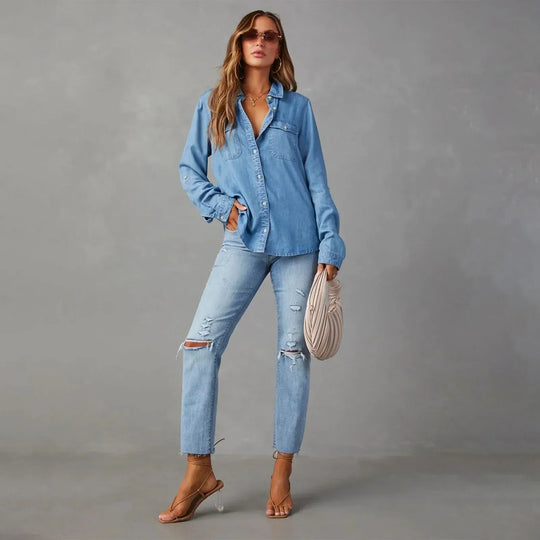 R&B | Leichte Denim Hemden