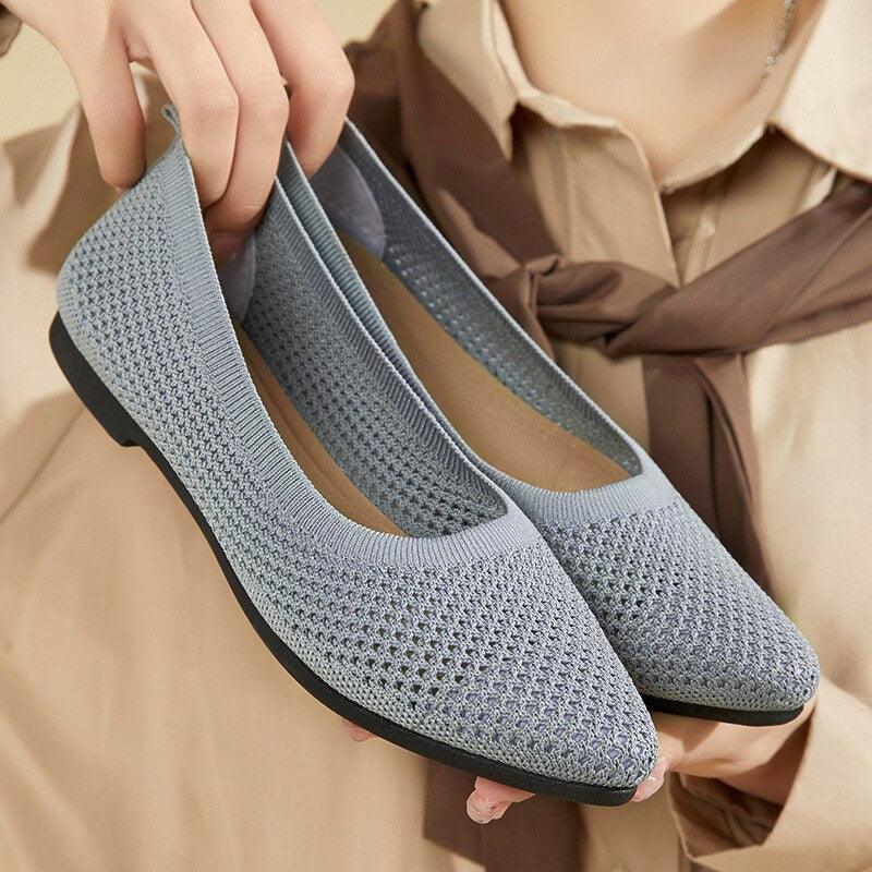 R&B - graue orthopädische ballerinas