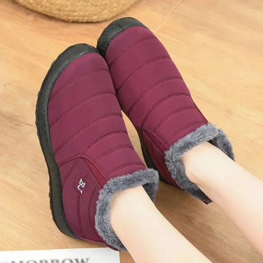 R&B | Stiefeletten Gequiltet Slip on Wasserabweisend Plüsch Futter Langlebiger Sitz