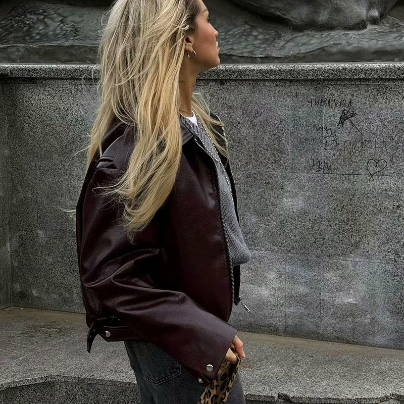 R&B | Modische Jacke mit langen Ärmeln und Reißverschluss