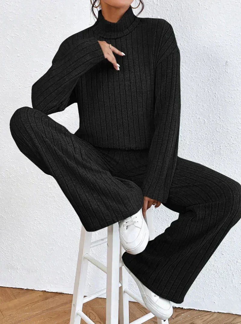 R&B | Strickhose und Rollkragenpullover Set