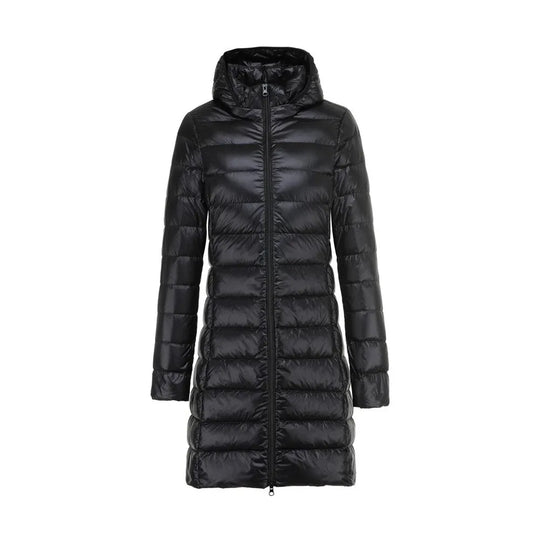 R&B | Lange Leicht Gepolsterte Jacke mit Abnehmbarem Kapuze für Frauen Ideal für Den Winter