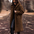 R&B | Plüschpelz Langer Wintermantel Für Frauen