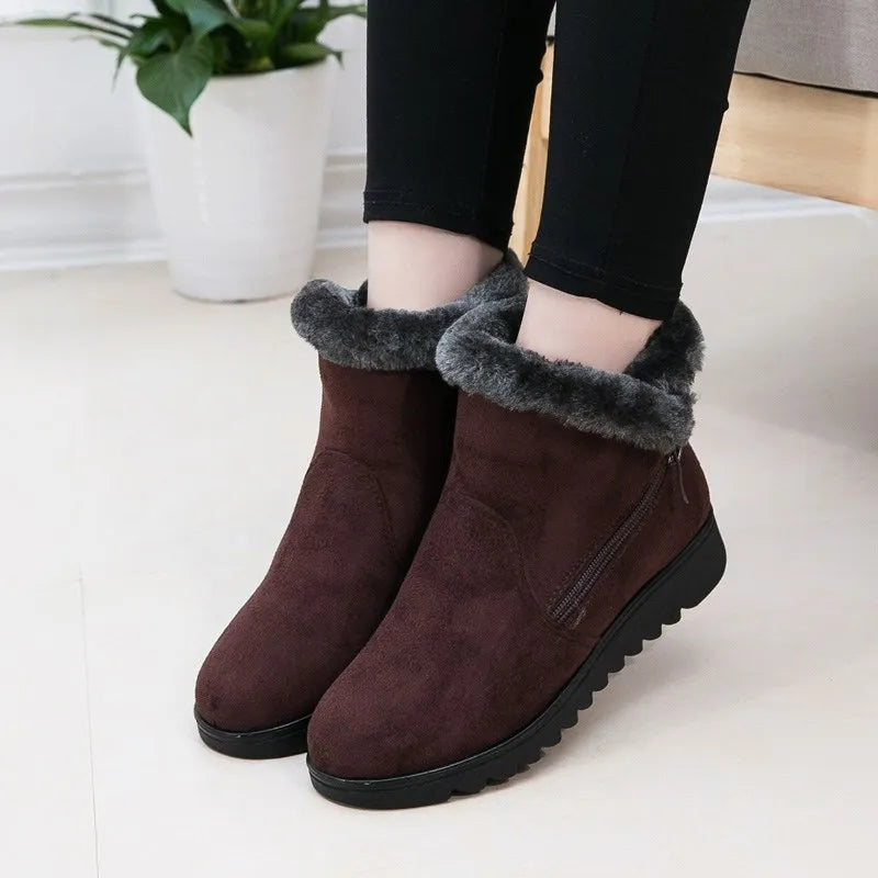 R&B | Winter Plush Reißverschluss Rutschfeste Stiefel