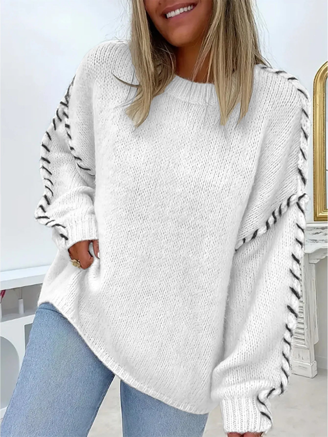 R&B | Warmes Lässiges Jersey für Herbst Winter