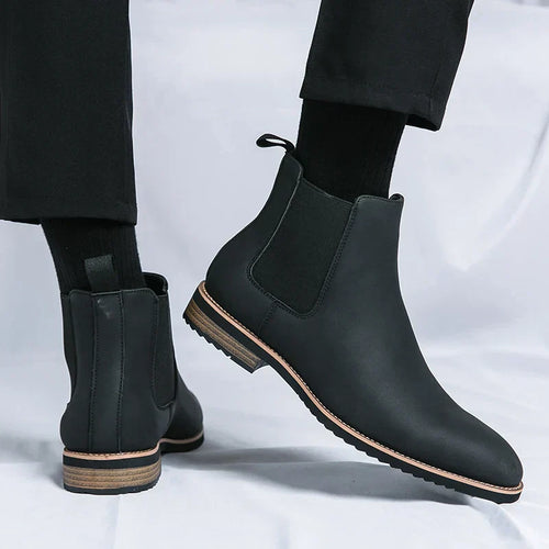 R&B | Leder Chelsea Stiefel