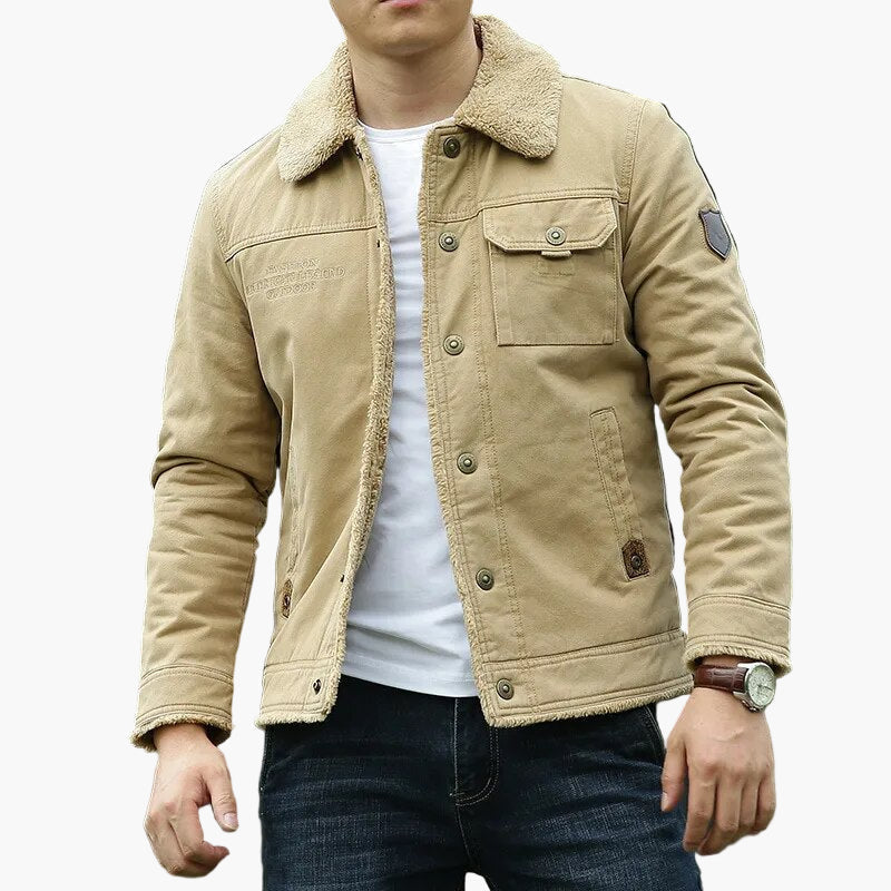 R&B | Freizeitjacke mit Fleecekragen - Modische Outdoor Übergangsjacke für Alltag und Abenteuer