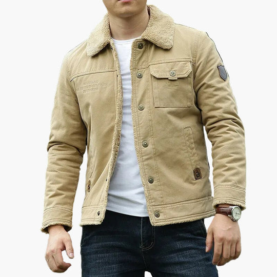 R&B | Freizeitjacke mit Fleecekragen - Modische Outdoor Übergangsjacke für Alltag und Abenteuer
