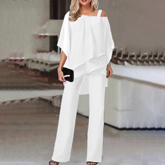 R&B | Stilvolles Off-Shoulder Top und Hosen-Set