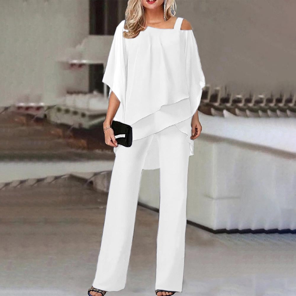 R&B |  Jumpsuit | Eleganter Zweiteiler mit Cold Shoulder