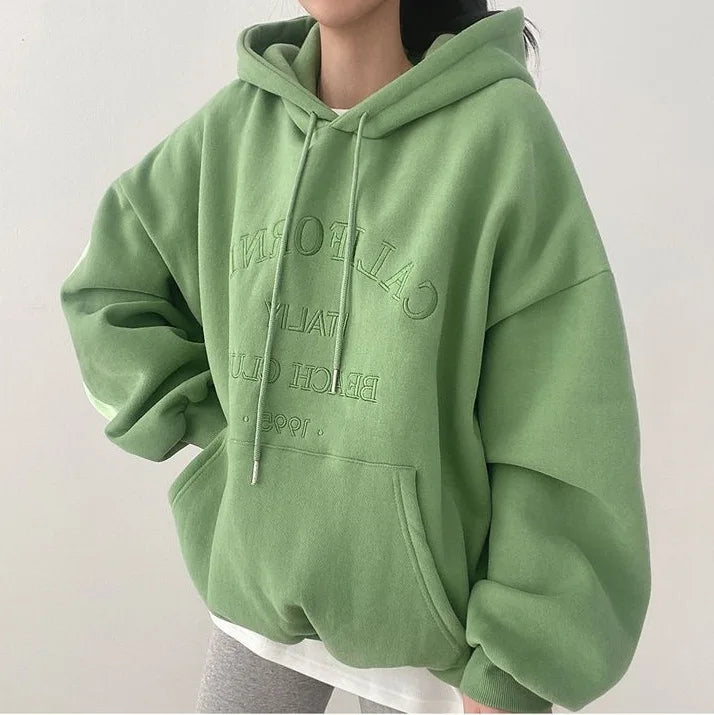R&B | Oversized Damen Hoodie Mit Stickerei