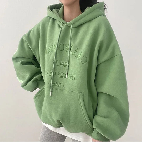 R&B | Oversized Damen Hoodie Mit Stickerei