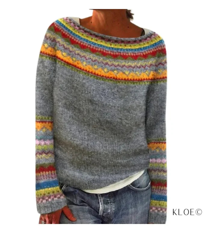 R&B | Clair Strickpulli Herbst Mit Mustern