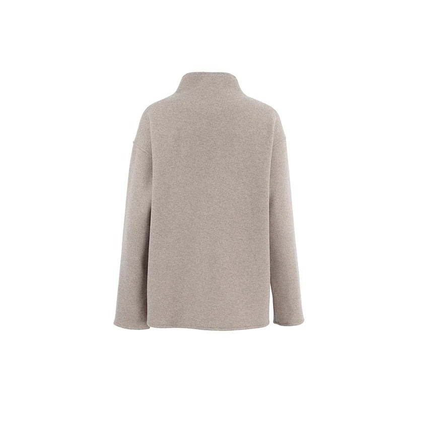 R&B | Zweireihiger Peacoat mit hohem Kragen