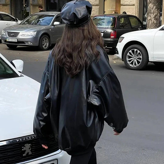 R&B | Lockerer Motor Lederjacke