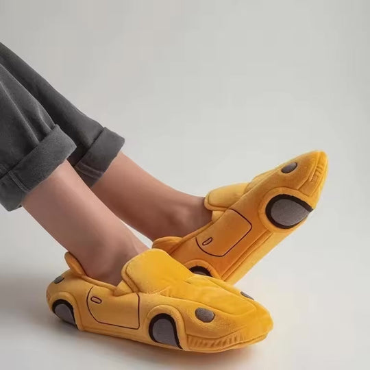 Damen Pantoffeln mit Auto-Inspiriertem Design & Rutschfester Sohle | R&B