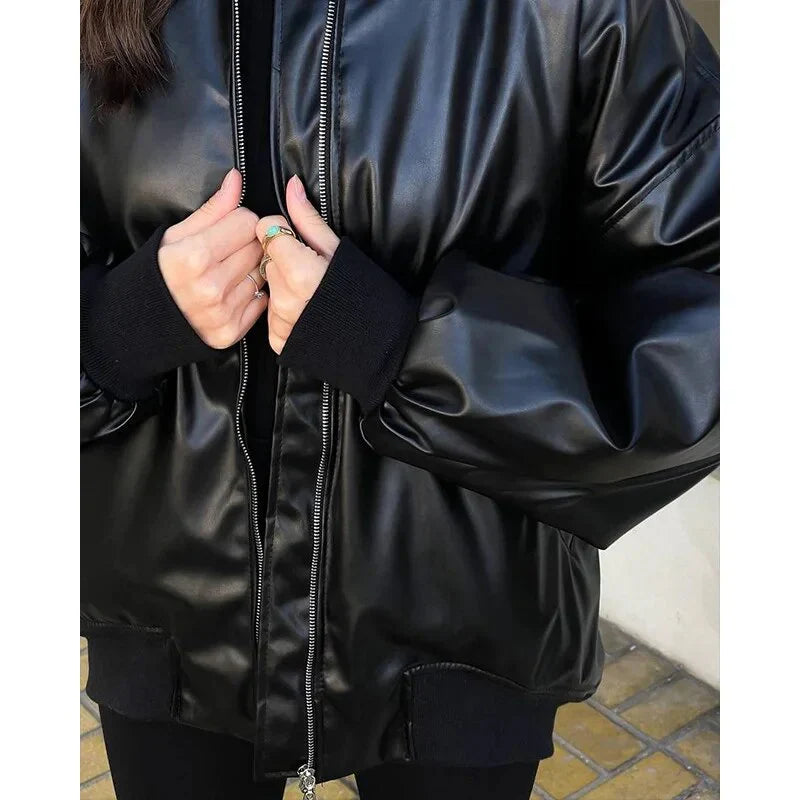 R&B | Lockerer Motor Lederjacke
