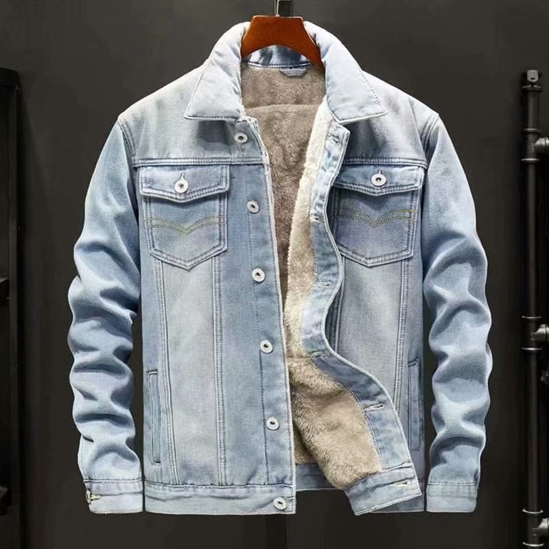 R&B | Winter Männer Denim Jacke