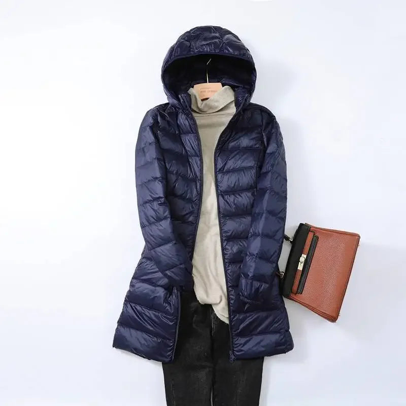 R&B | faltbare Pufferjacke - stilvolle isolierte Jacke mit abnehmbarem Kapuze