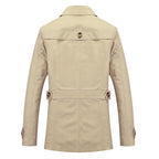 R&B | Stylischer langer Herbst-Trenchcoat für Herren