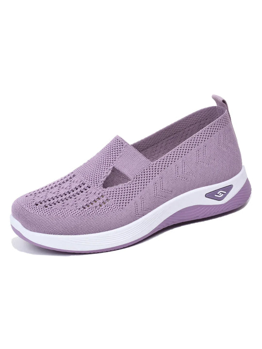 Damen Atmungsaktive Sneakers in Einfarbig R&B
