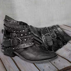 R&B | Dicke Absatzgürtel Ankle Boots