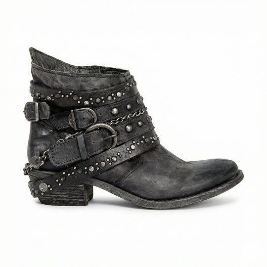R&B | Dicke Absatzgürtel Ankle Boots