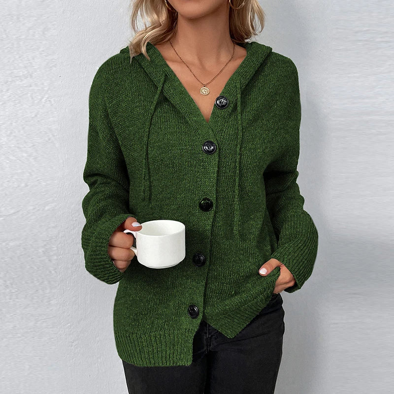 R&B | Strickjacke mit Kapuze