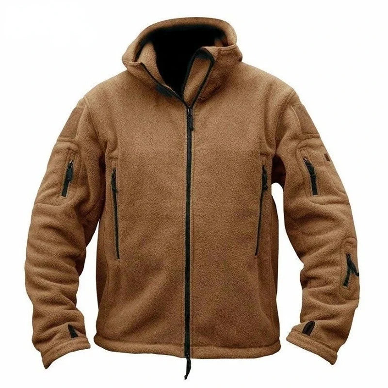 R&B | Taktische Fleecejacke mit Kapuze Polyester Wärme und Funktionalität
