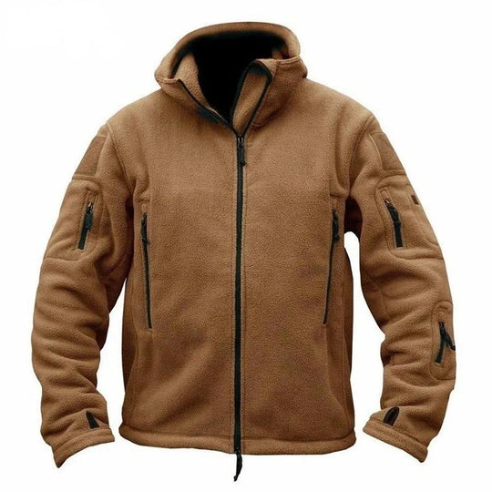 R&B | Taktische Fleecejacke mit Kapuze Polyester Wärme und Funktionalität
