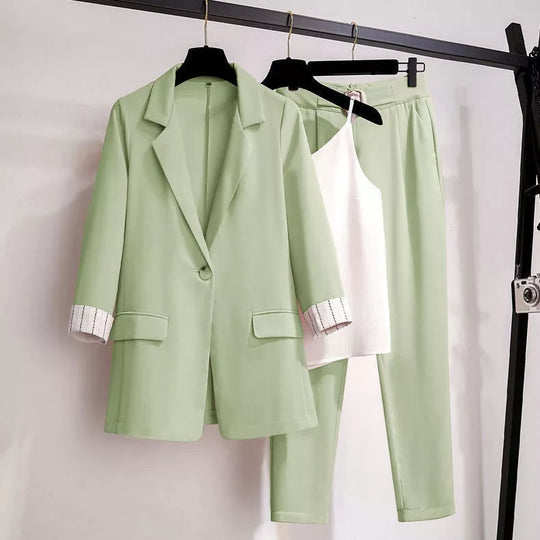 R&B | Eleganter Dreiteiliger Anzug In Übergröße für Damen