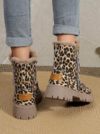 R&B | Elegante Stiefel Mit Leopardenmuster