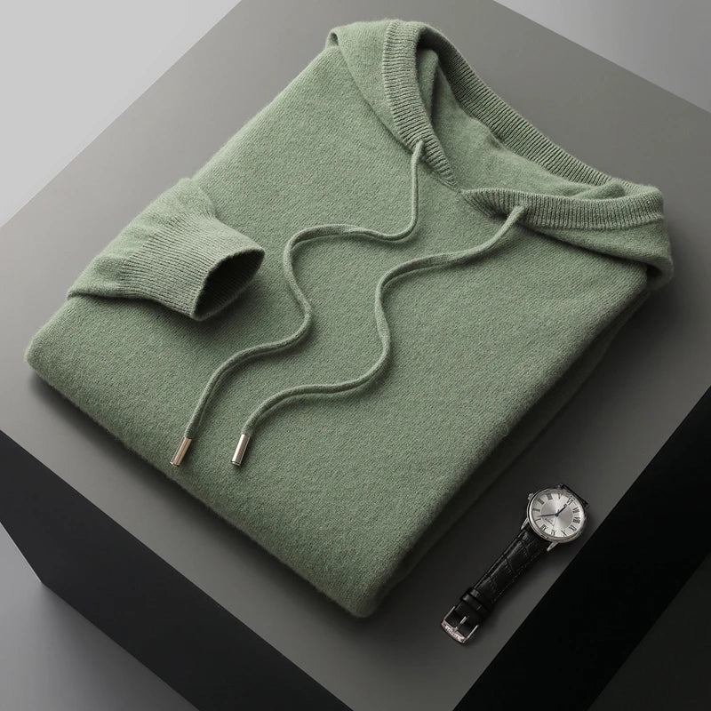R&B | Hoodie Aus Wollmix Wolle Warm und Bequem