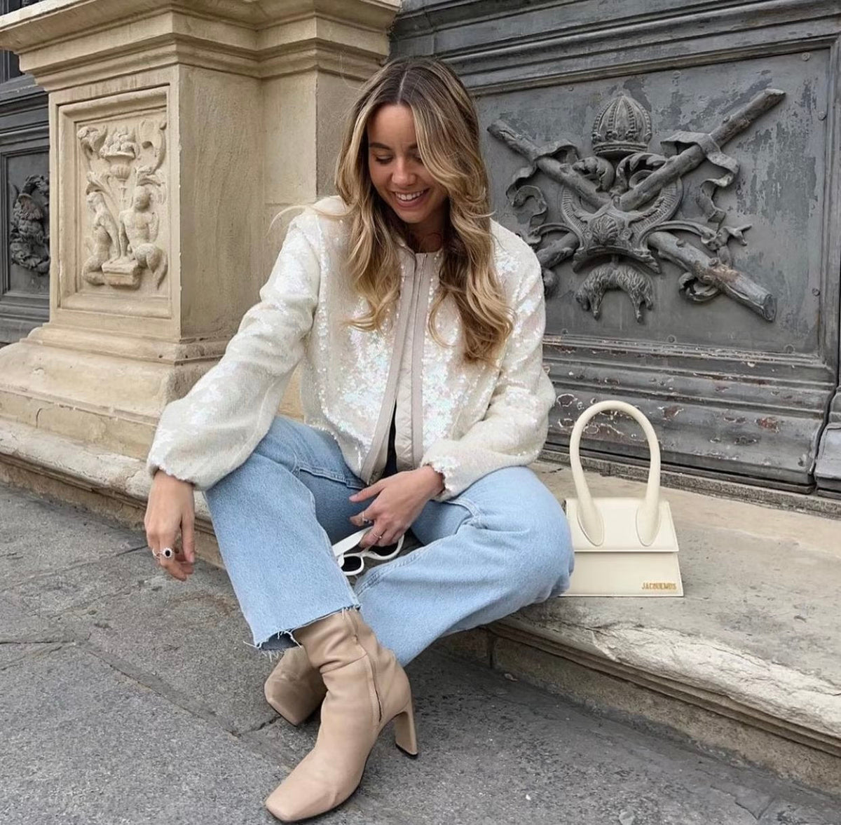 R&B | Glänzende Bomberjacke