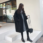 R&B | Eleganter Lockerer Woll Trenchcoat Für